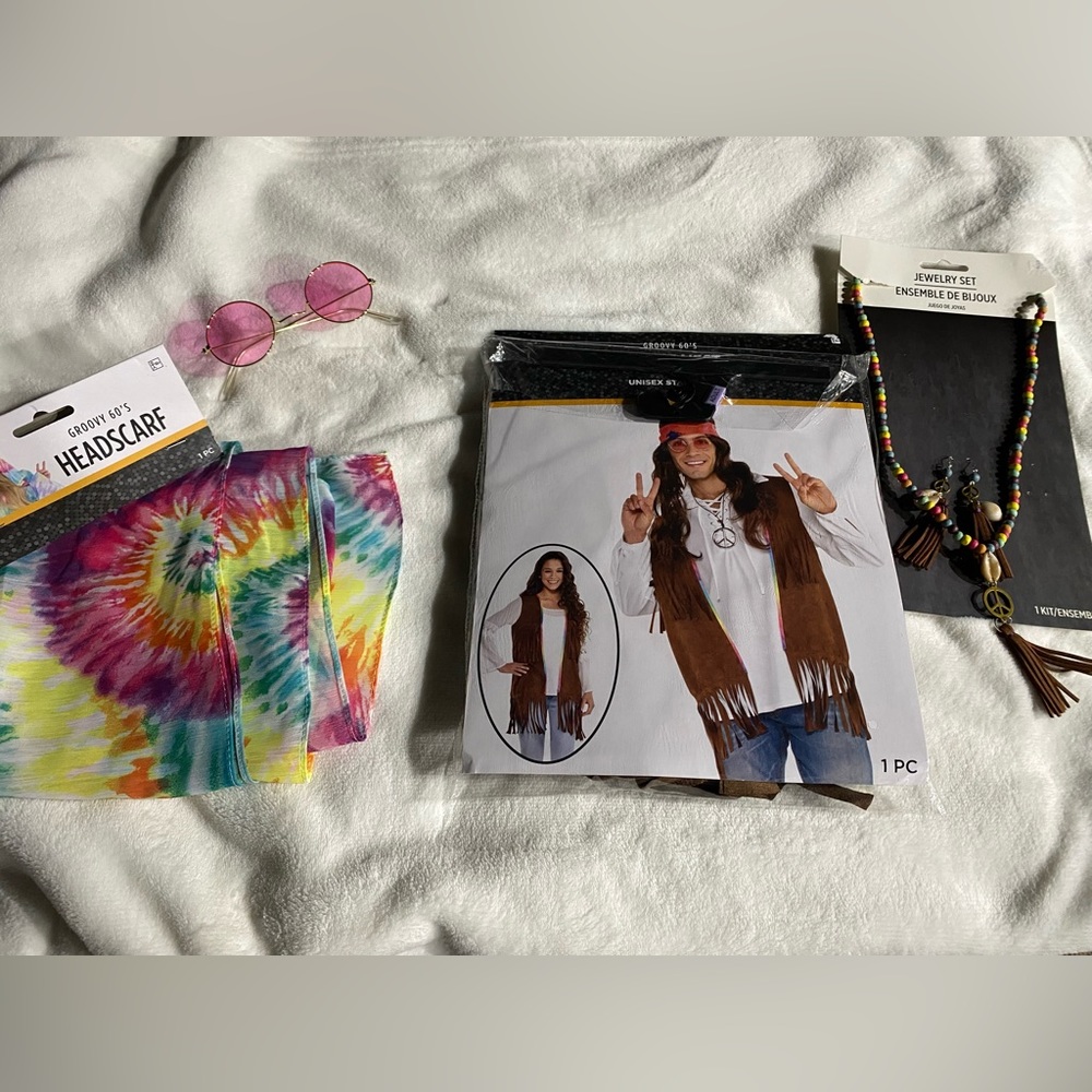 Hippie costume pieces